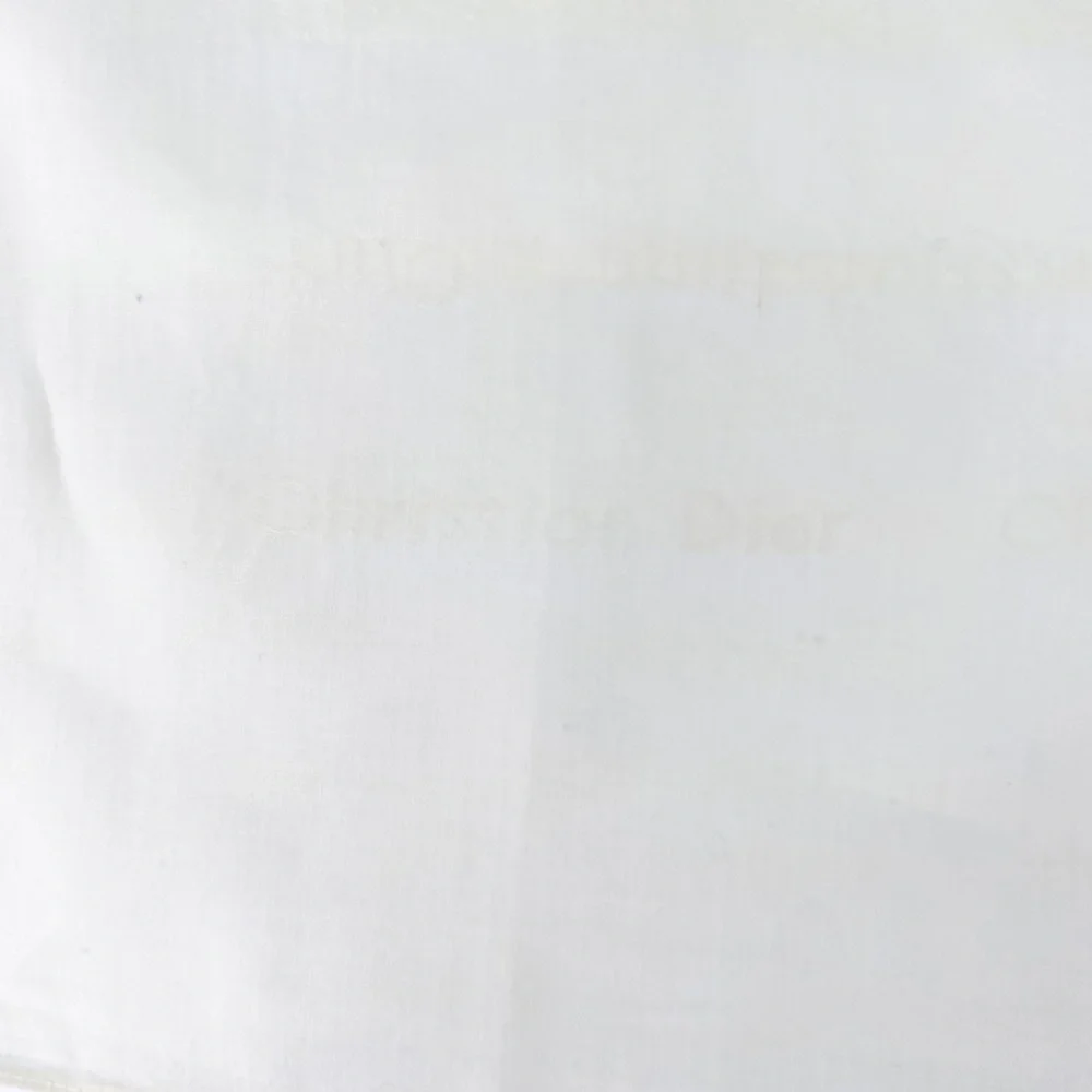Christian Dior Vintage Cream Buttercream Yellow Cotton Handkerchief Scarf